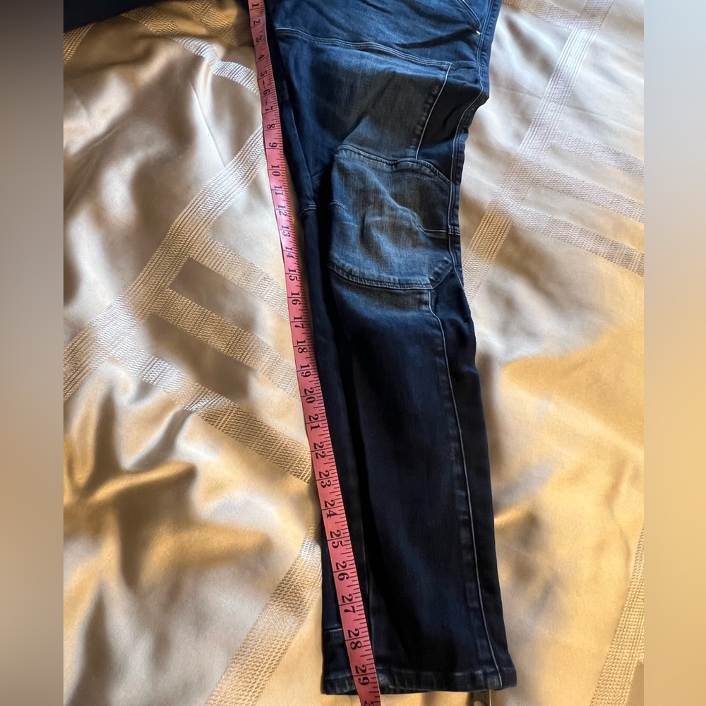 G-Star Raw 5260 3D Skinny Blue Denim Jeans Ankle Zip Moto Biker Skater Punk - Picture 11 of 12